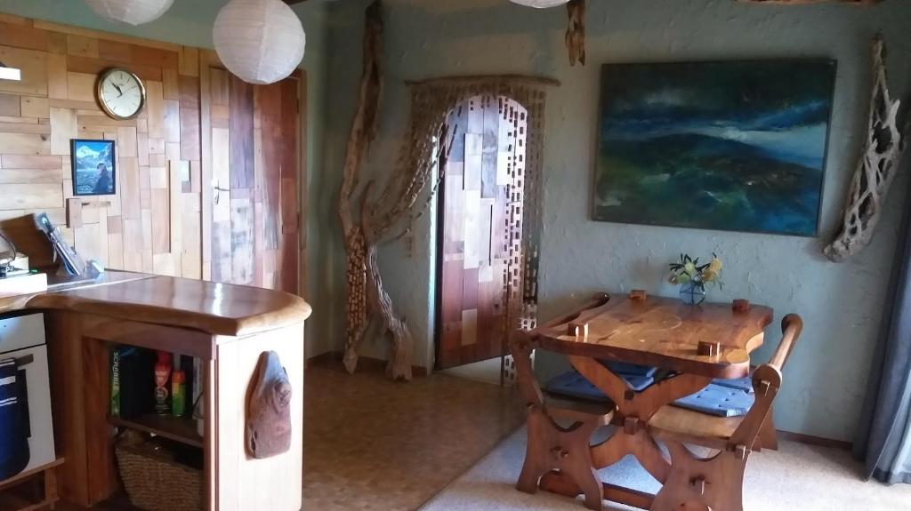 Kuchyň nebo kuchyňský kout v ubytování Forest Edge