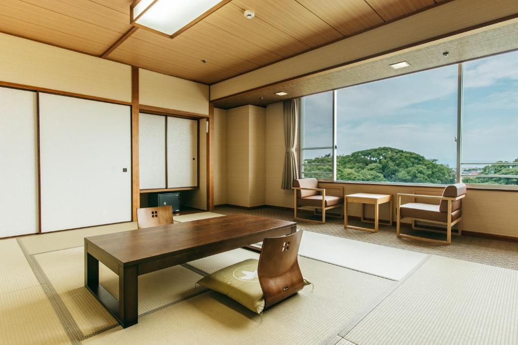 Posezení v ubytování KAMENOI HOTEL Yanagawa