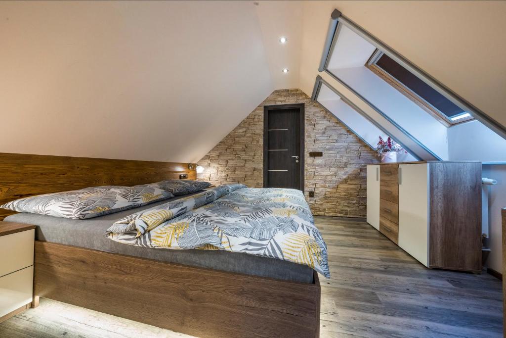 Postel nebo postele na pokoji v ubytování Resort Slunce