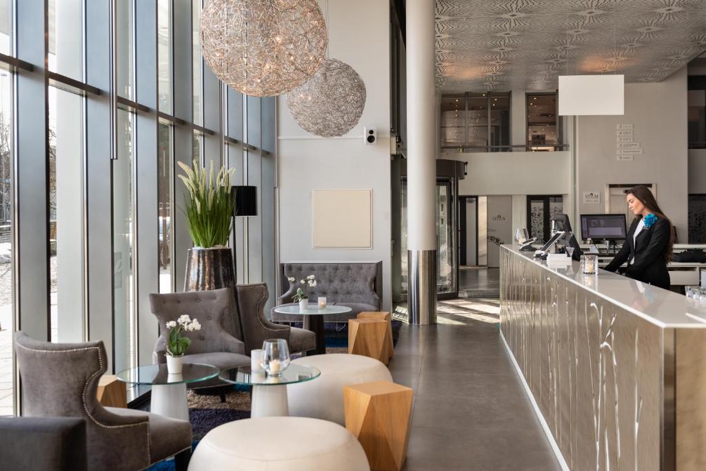 TV a/nebo společenská místnost v ubytování Quality Hotel Strand Gjøvik