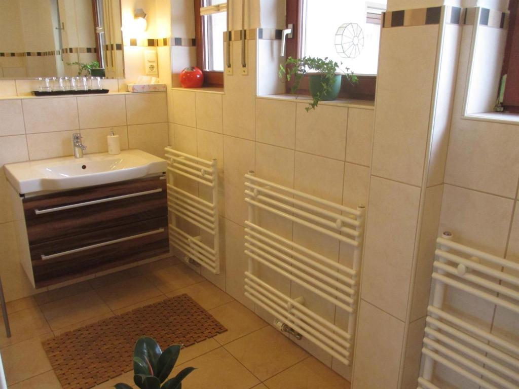 Koupelna v ubytování Ferienwohnung Leipold Andreas