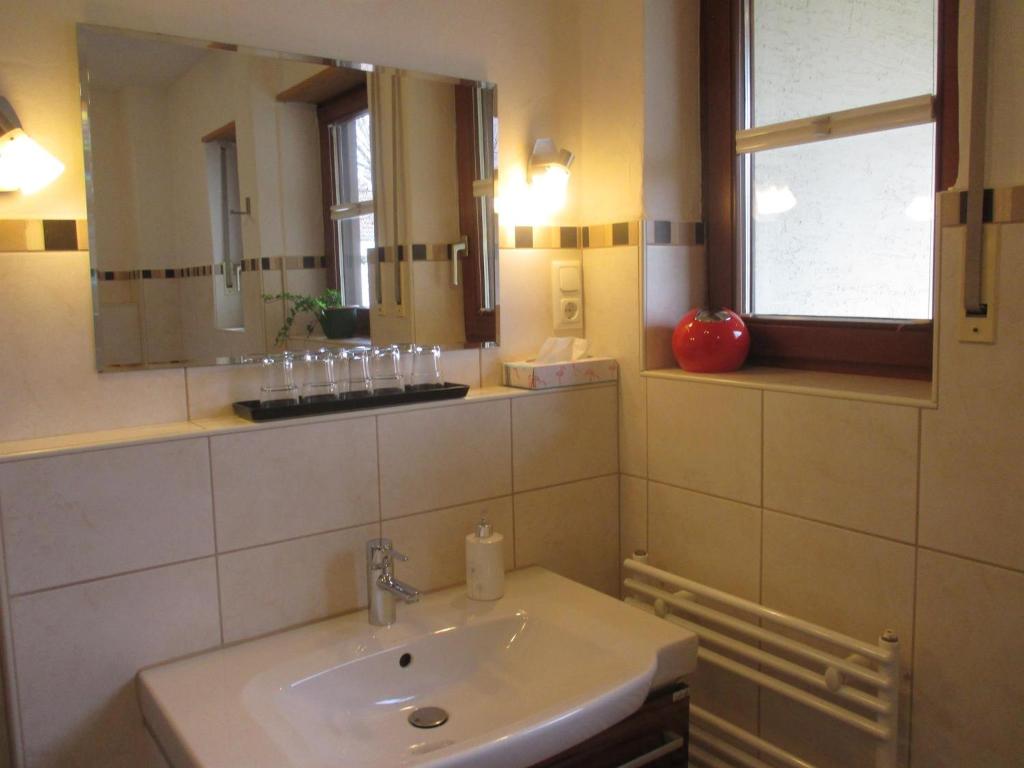 Koupelna v ubytování Ferienwohnung Leipold Andreas