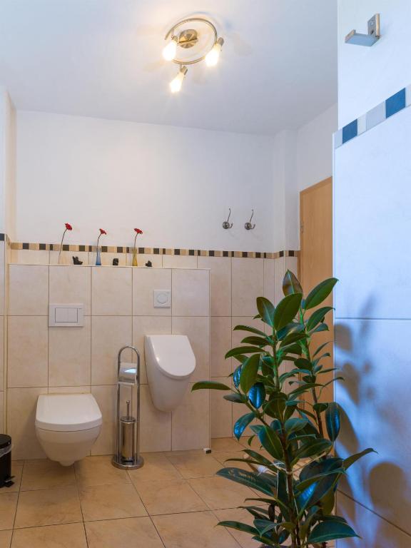 Koupelna v ubytování Ferienwohnung Leipold Andreas