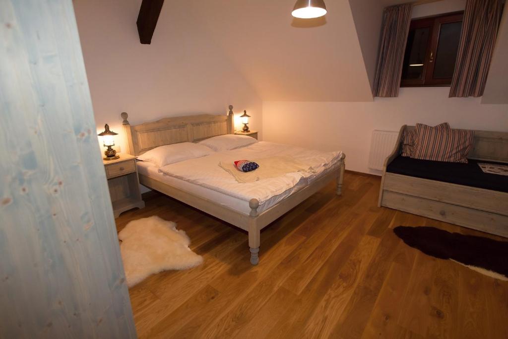 Postel nebo postele na pokoji v ubytování U Námořníka-Restaurant a penzion