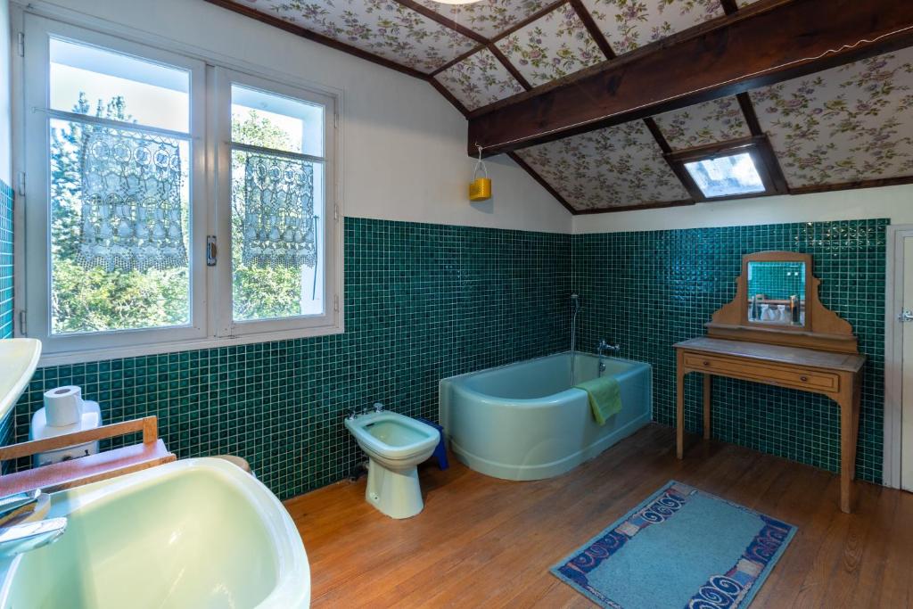 Posezení v ubytování Chalet des Melezes