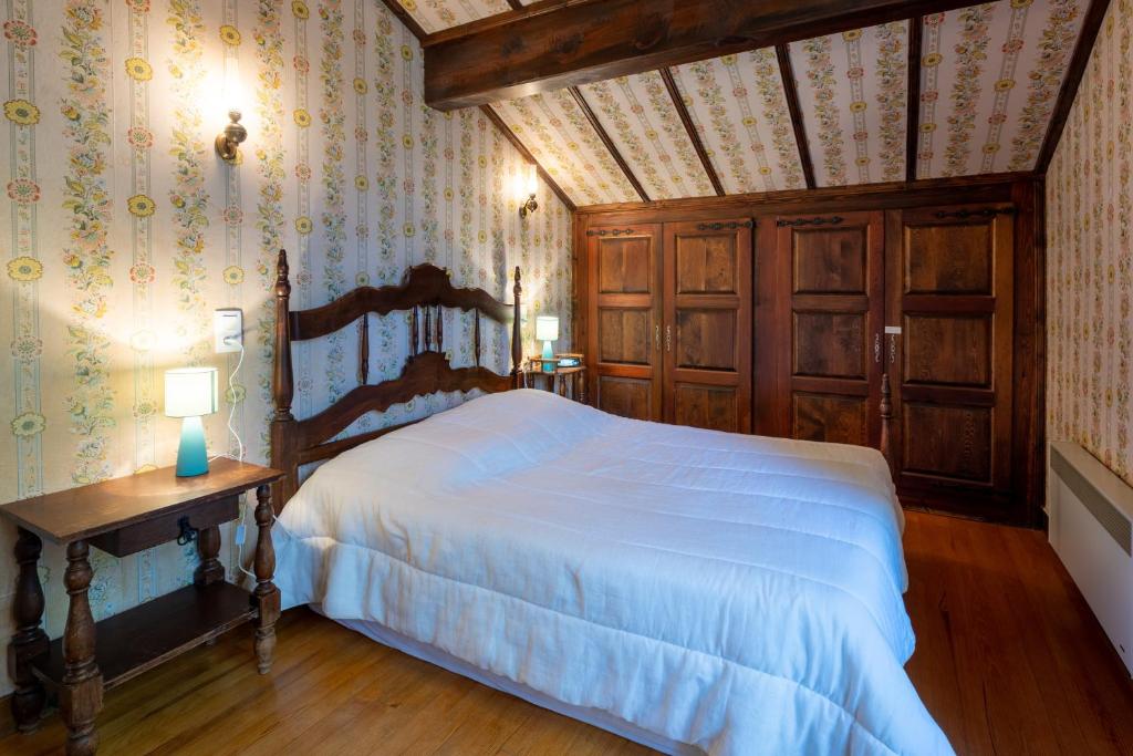 Postel nebo postele na pokoji v ubytování Chalet des Melezes