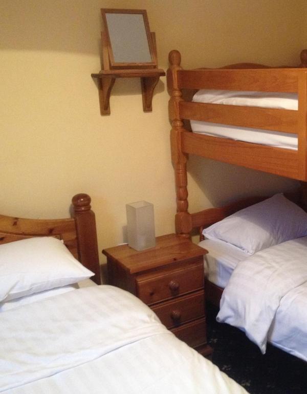 Postel nebo postele na pokoji v ubytování Twin Lions Hotel