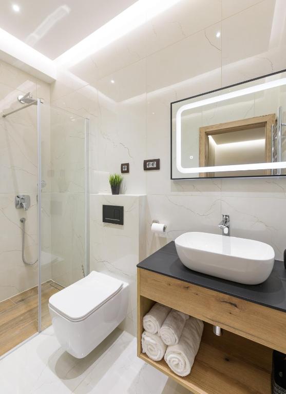 Koupelna v ubytování ROYAL SUITE, Ljubljana