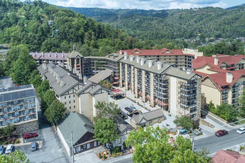 an aerial view of a city with buildings at Heart of Gatlinburg in Gatlinburg