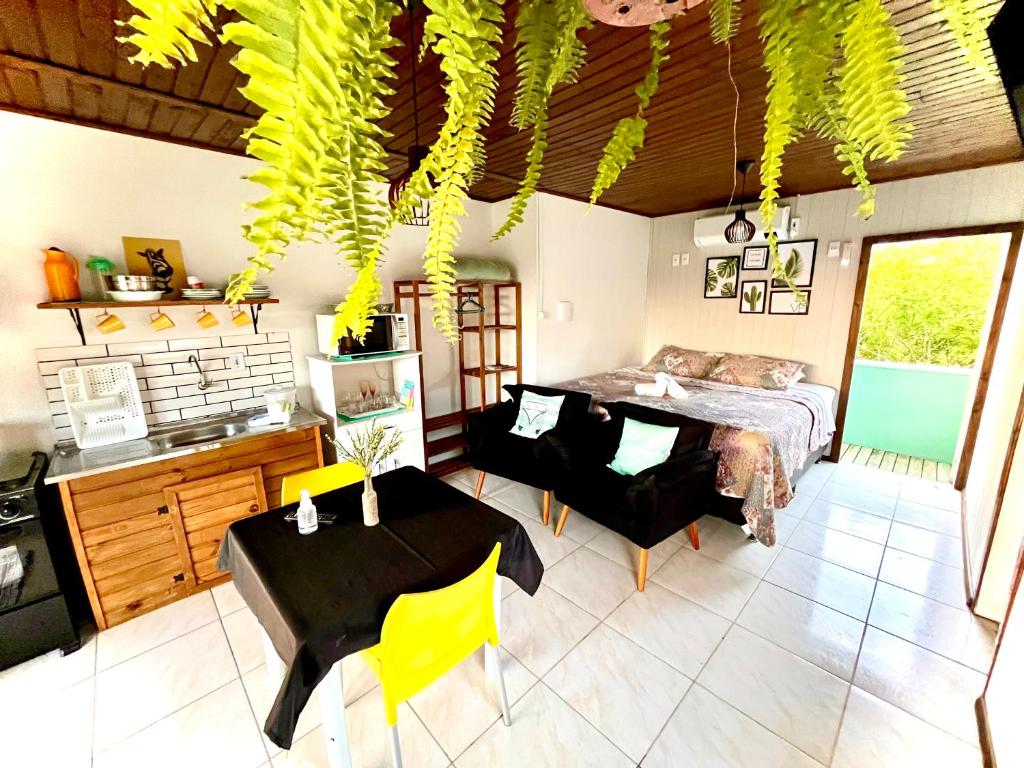 Dapur atau dapur kecil di Bella Vista Kitnets