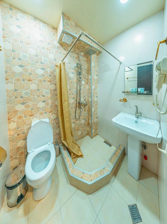 Koupelna v ubytování Hotel Classic Suites