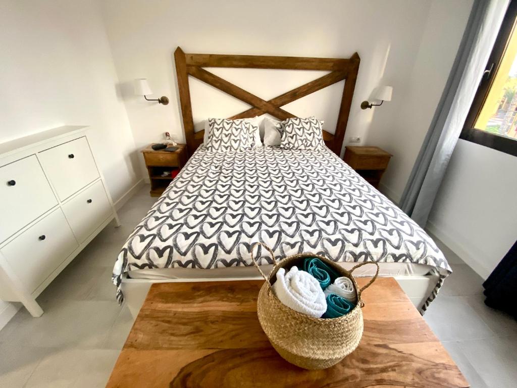 A bed or beds in a room at La Casa di Julia