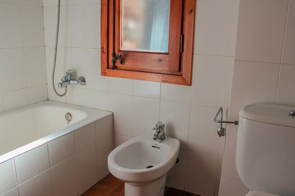 Koupelna v ubytování Hotel Saloria