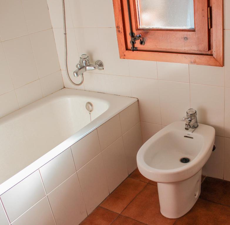 Koupelna v ubytování Hotel Saloria