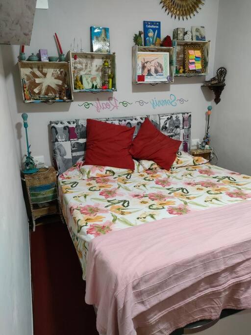 Posteľ alebo postele v izbe v ubytovaní Apartament Volcà Aiguanegra