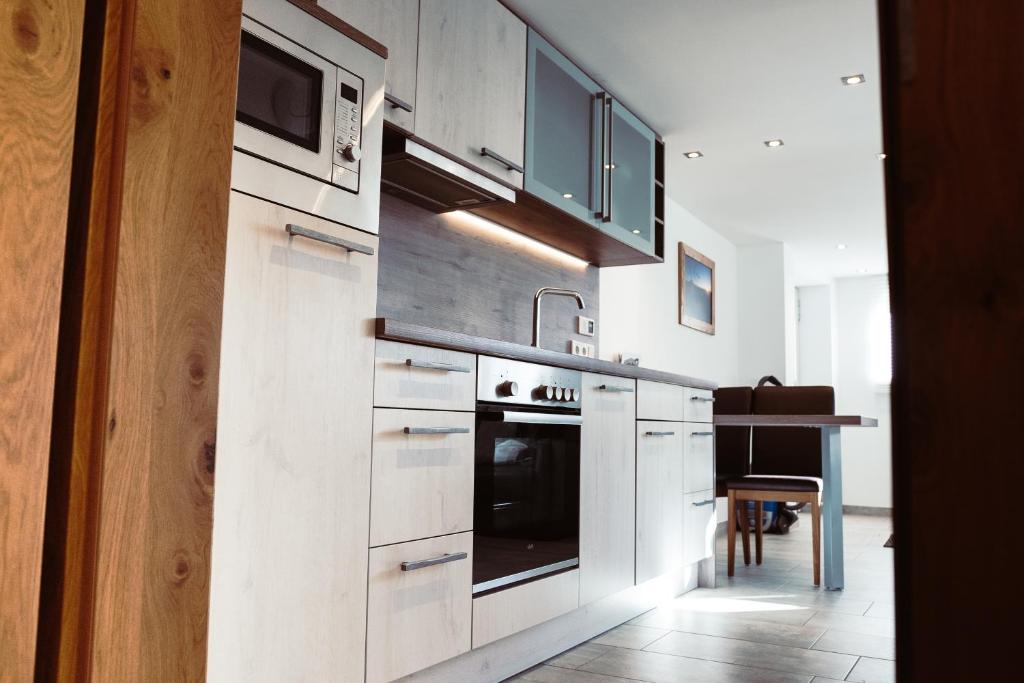 A kitchen or kitchenette at Haus Scheuerer