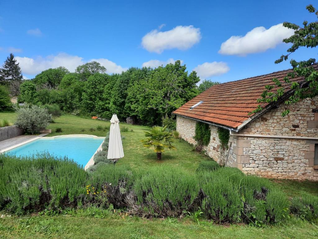 Bazén v ubytovaní Gîte du Petit Olivier - 2 à 4 pers -1 chb alebo v jeho blízkosti