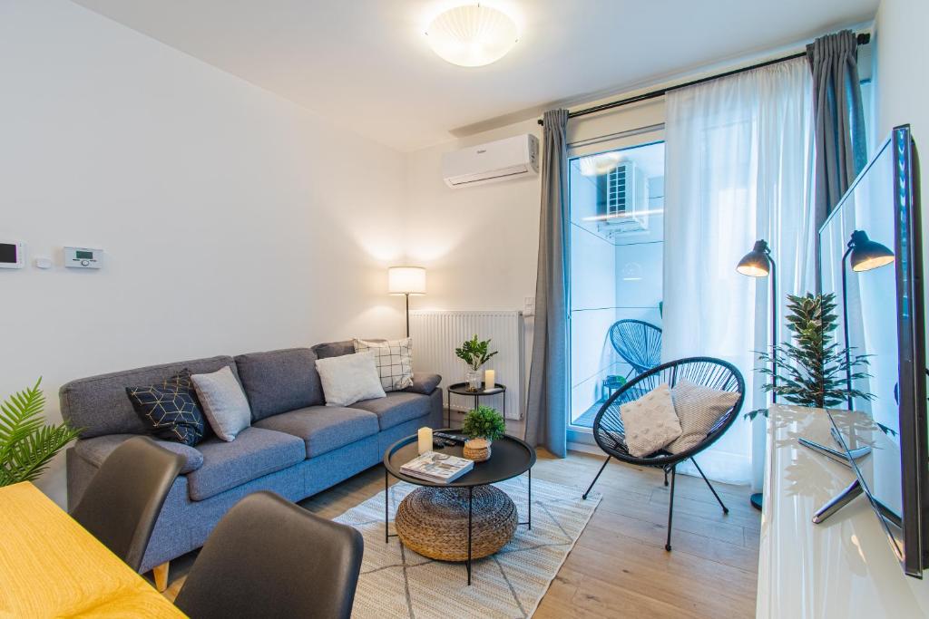 Część wypoczynkowa w obiekcie Flexible SelfCheckIns 36 - Zagreb - Garage - Loggia - New - Luxury