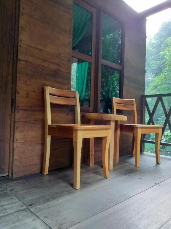 Balkón nebo terasa v ubytování Cabaña Tu´ur