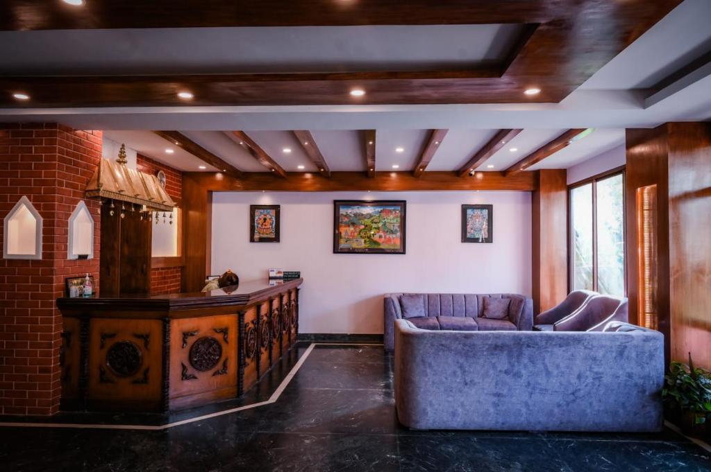 Posezení v ubytování Kathmandu Prince Hotel