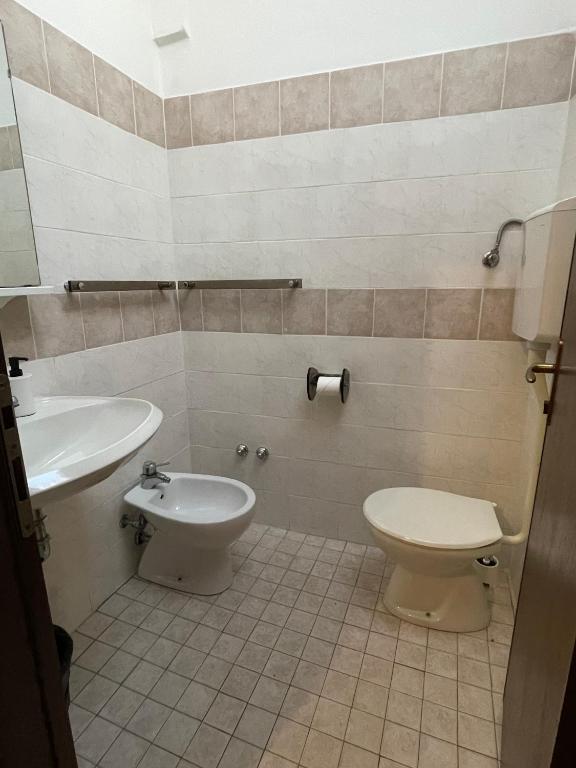 Koupelna v ubytování Hotel Adler