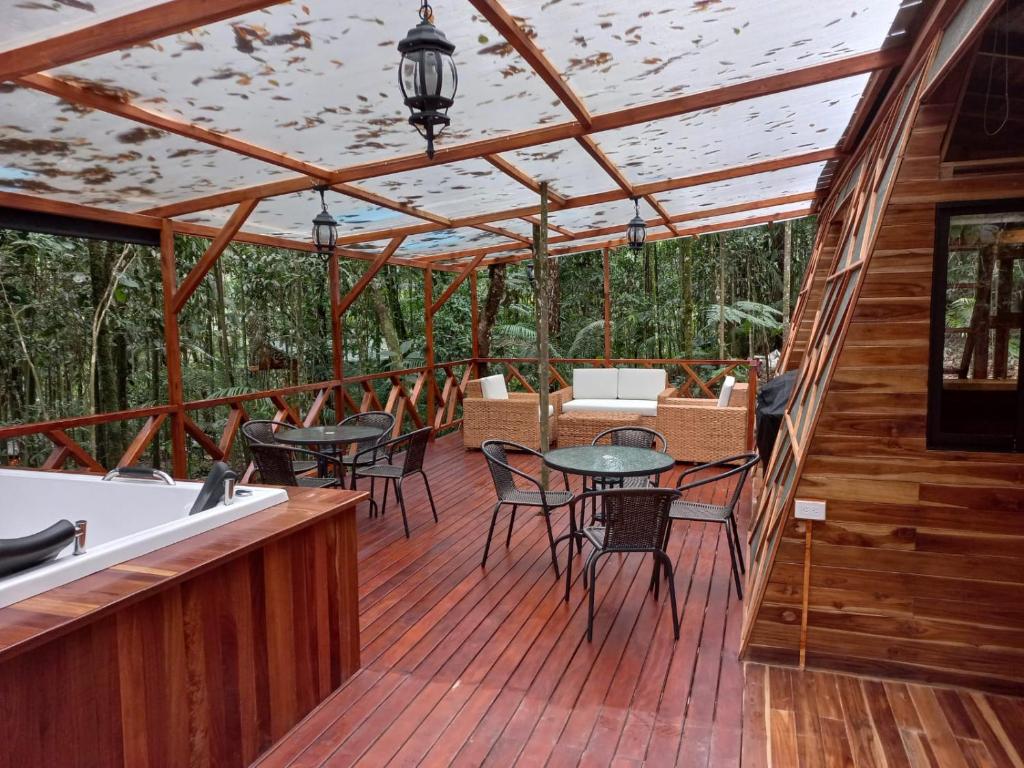 Balkón nebo terasa v ubytování ECO HOTEL RIO DE ORO