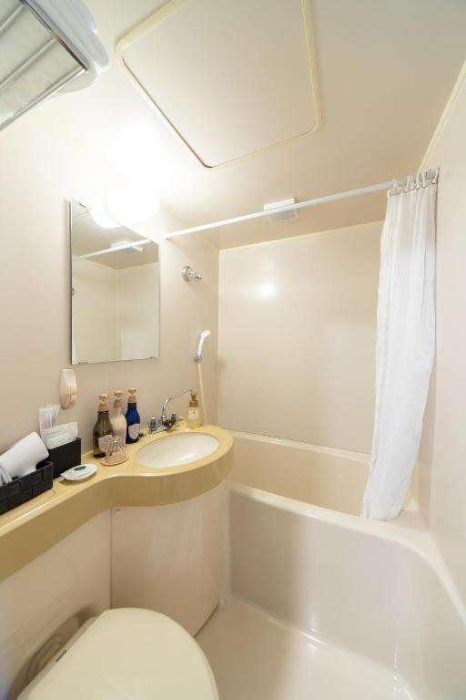 Koupelna v ubytování Hotel Wohnen