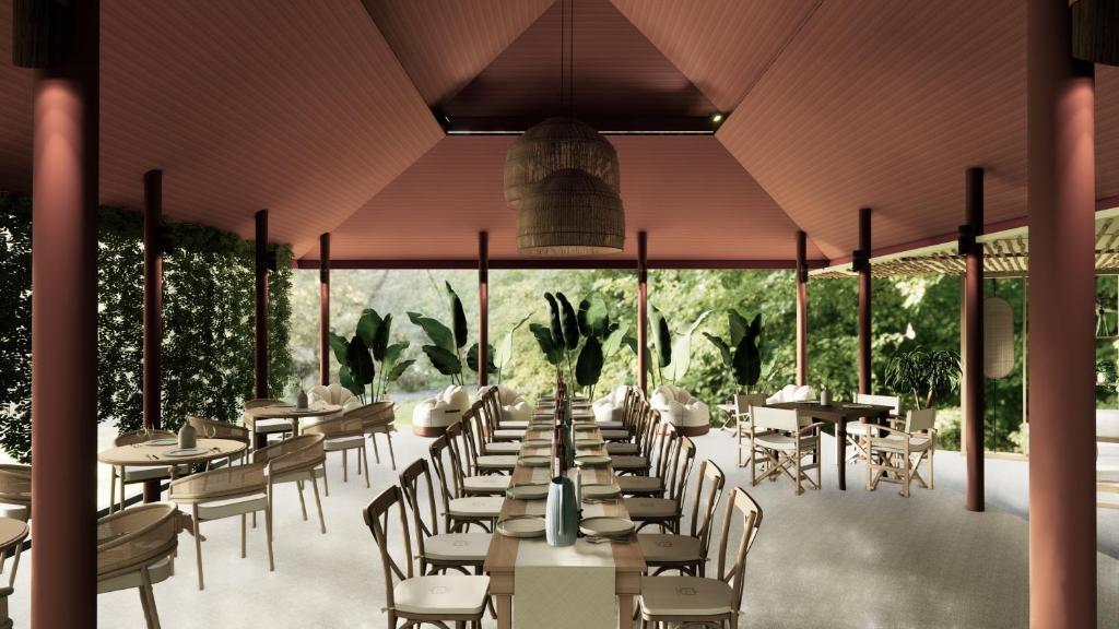 Restaurace v ubytování Jawa Jiwa G-Land Resort