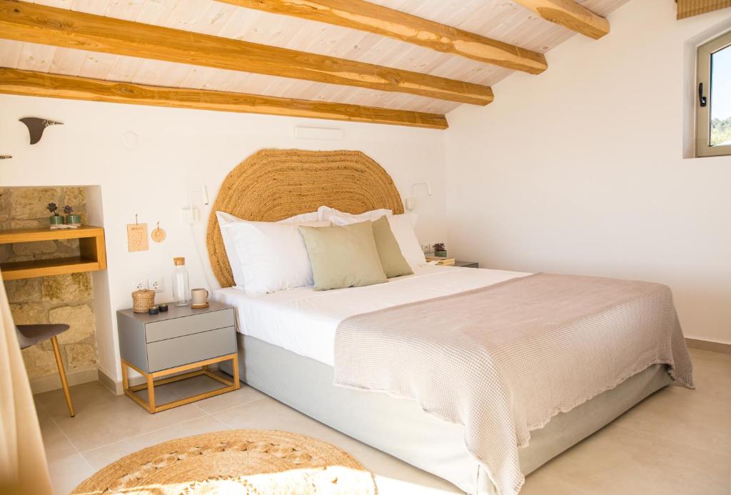 Posteľ alebo postele v izbe v ubytovaní ArtHill eco villas