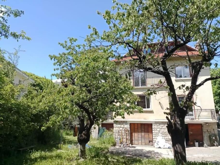 a house with two trees in front of it at Maison chaleureuse, spacieuse à 20 min des pistes in Gap