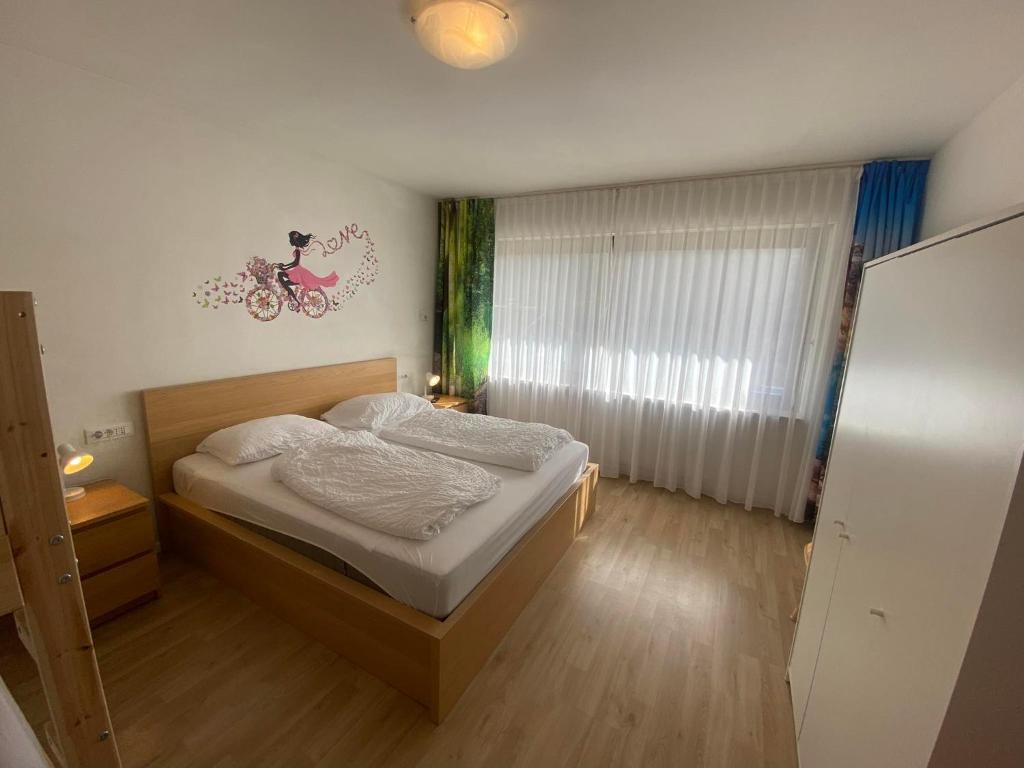 Postel nebo postele na pokoji v ubytování Laimerhof