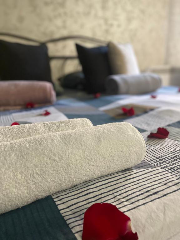 Postel nebo postele na pokoji v ubytování Apartman Stefan Lux