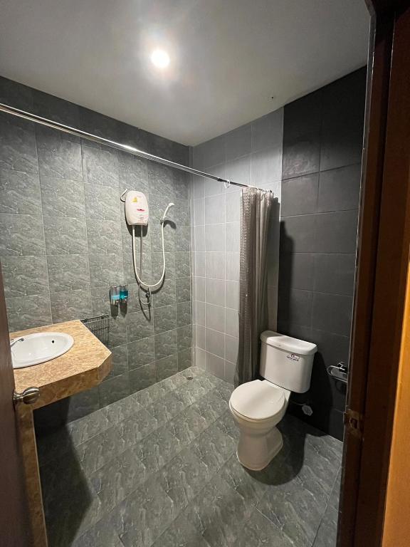 Koupelna v ubytování Khaolak inn