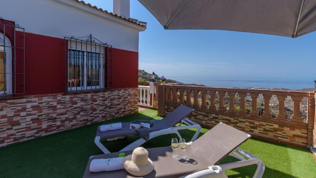 Balkón alebo terasa v ubytovaní Villa Avimar Torrox by Ruralidays