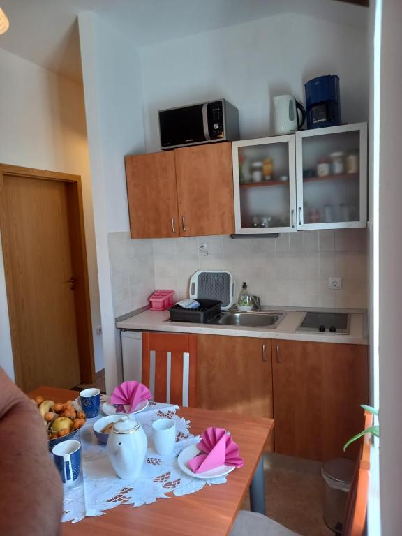 Kuchyň nebo kuchyňský kout v ubytování Villa Sea Dream Koločep