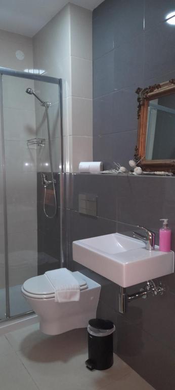 Koupelna v ubytování Hotel Abade João