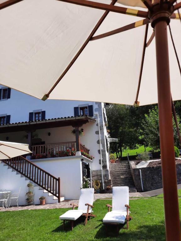 Zahrada ubytování Hotel Rural Irigoienea