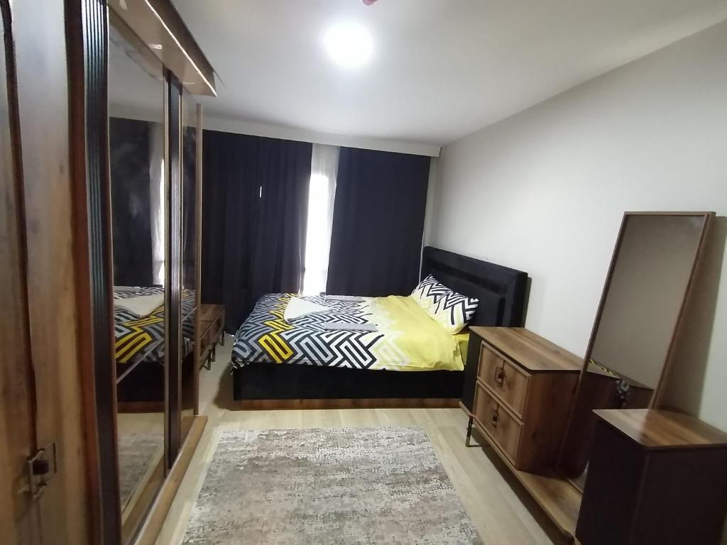 Krevet ili kreveti u jedinici u objektu Two Sweet Rooms With living Terrace Mix