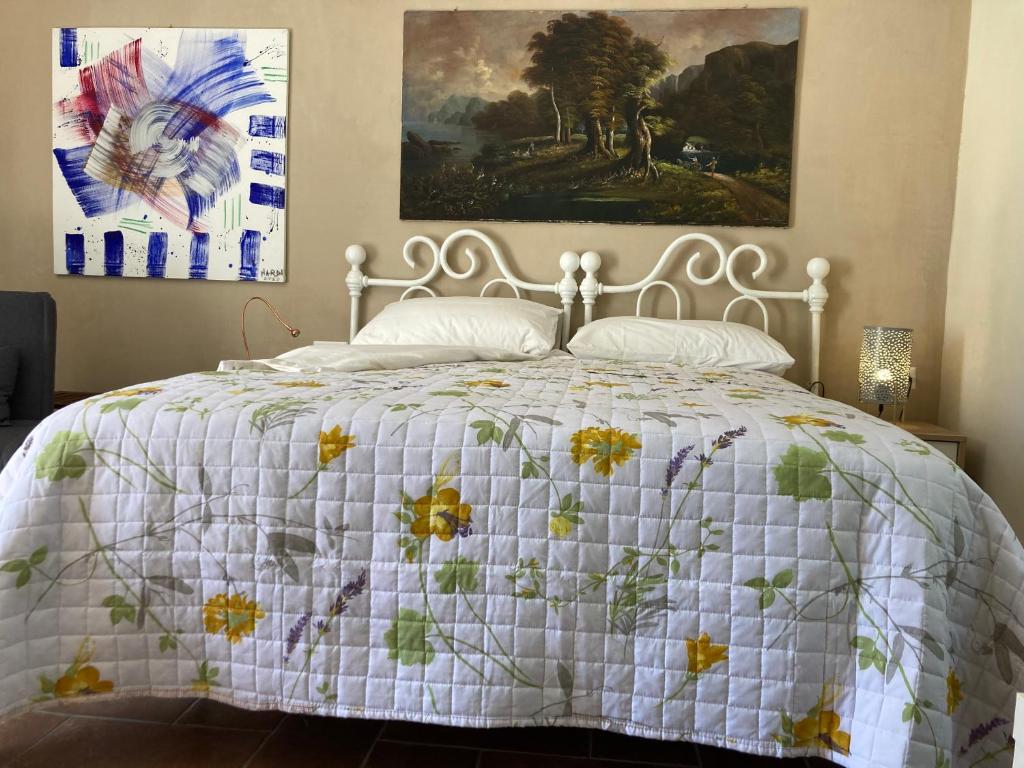 Postel nebo postele na pokoji v ubytování Borgo Bruno
