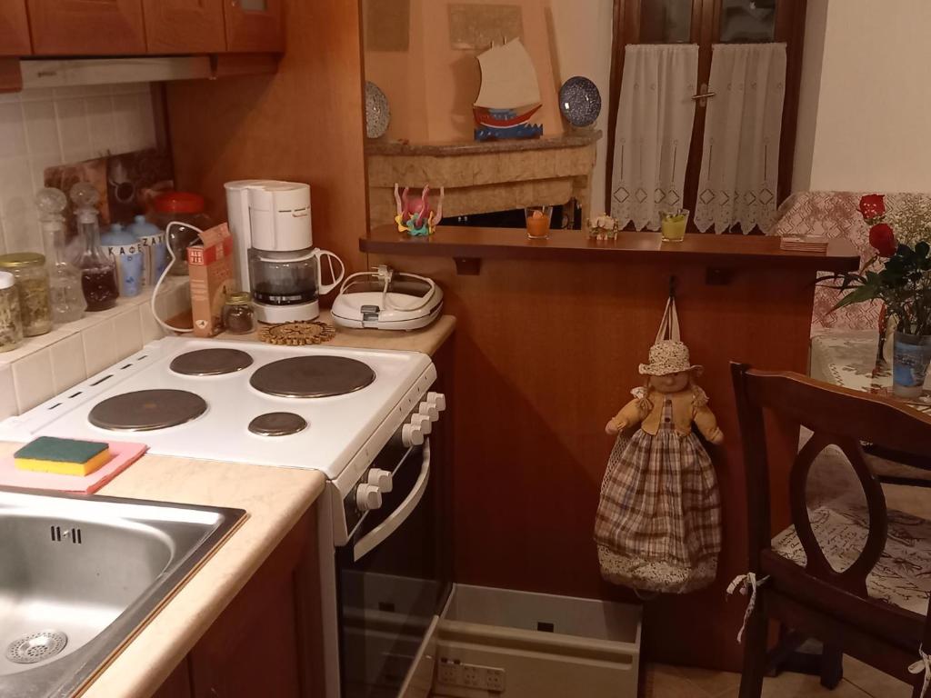 Kuchyň nebo kuchyňský kout v ubytování ΠΗΛΙΟ- ΤΟ ΕΞΟΧΙΚΟ ΤΗΣ ΑΝΝΑΣ- ΑΦΗΣΣΟΣ