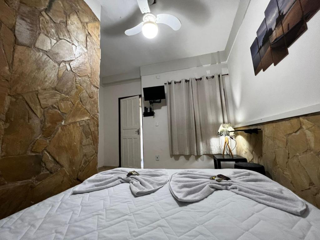 Postel nebo postele na pokoji v ubytování Pousada Ilha Grande