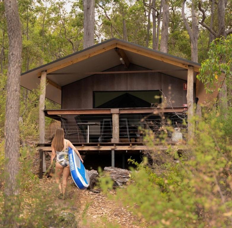 Příroda nedaleko luxury tent