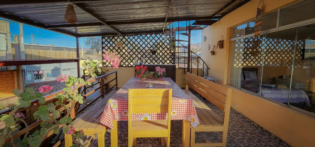 Balkón nebo terasa v ubytování Casa huerta Stuber