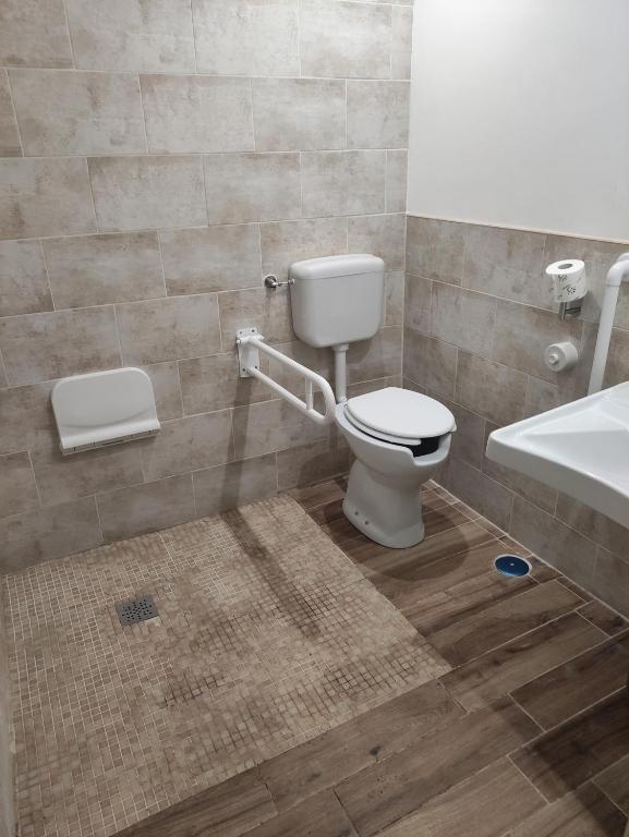 Koupelna v ubytování Hotel Big Bang