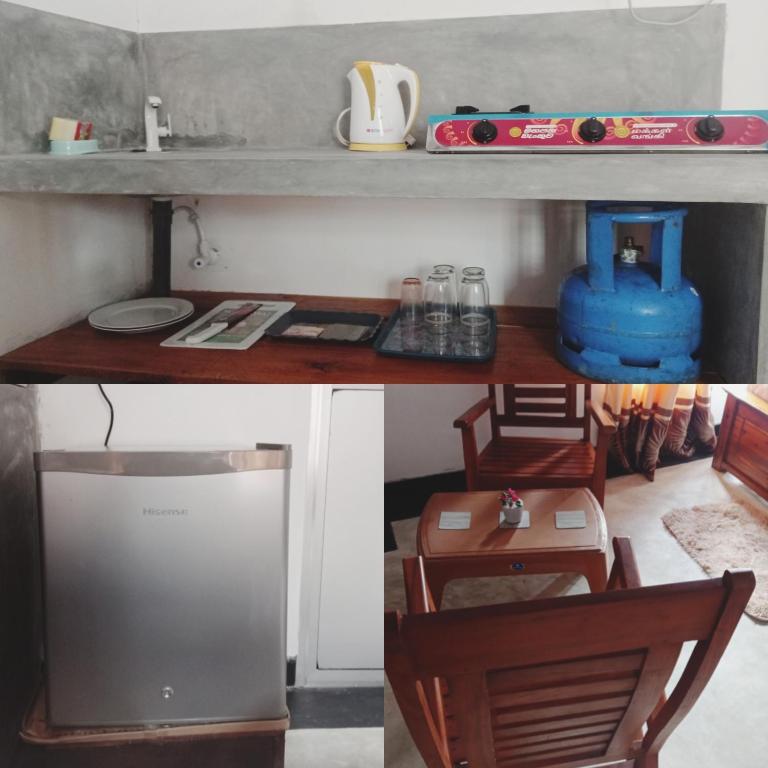 Kuchyň nebo kuchyňský kout v ubytování SK HOUSE RESORT UNAWATUNA