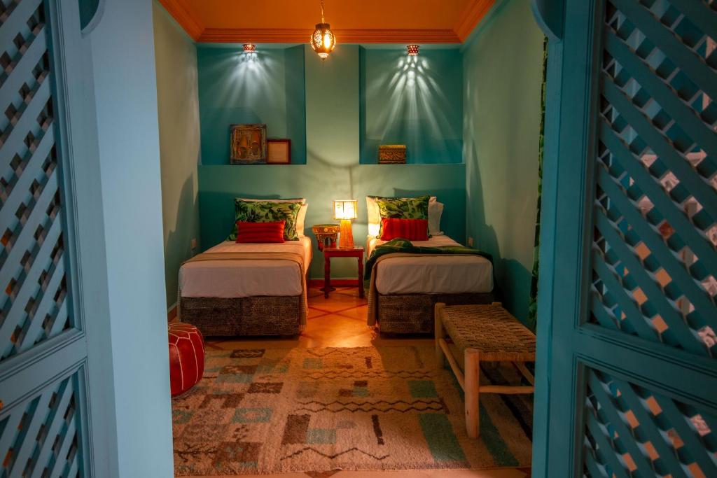 Postel nebo postele na pokoji v ubytování Riad SofYan & Spa