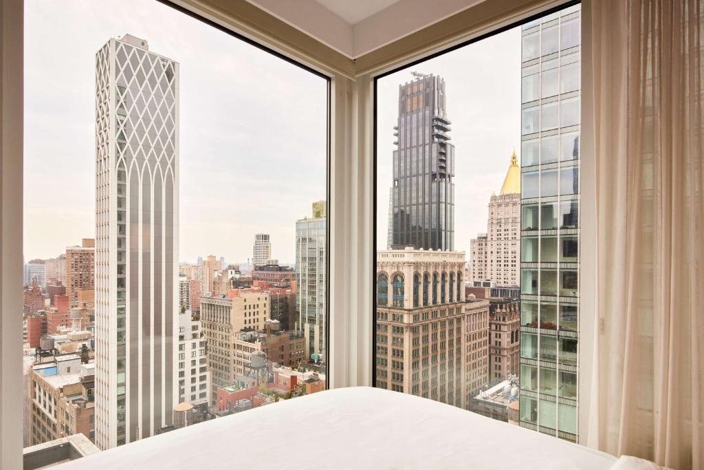 Nespecifikovaný výhled na destinaci New York nebo výhled na město při pohledu z hotelu