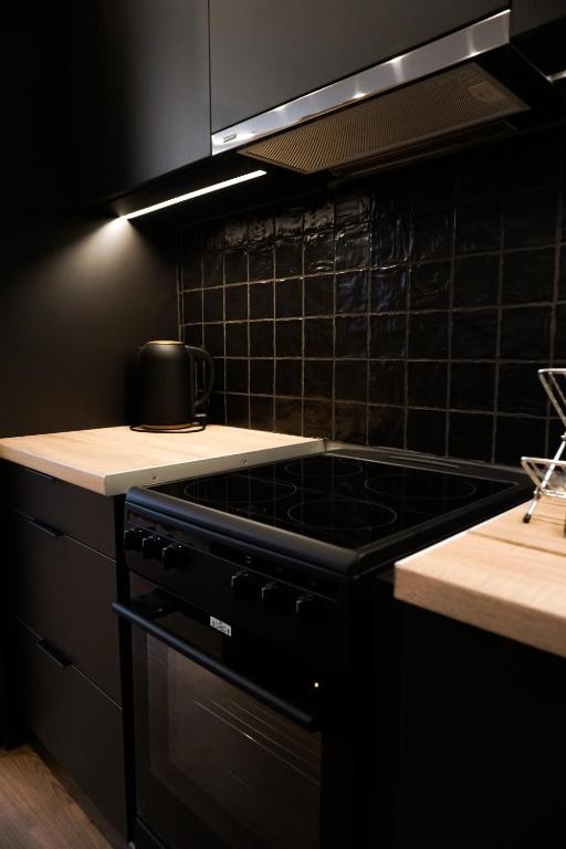 Kuchyň nebo kuchyňský kout v ubytování Boho Privet Flat in Athens