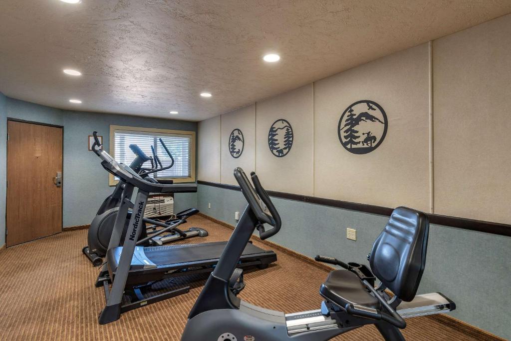Fitness centrum a/nebo fitness zařízení v ubytování Quality Inn