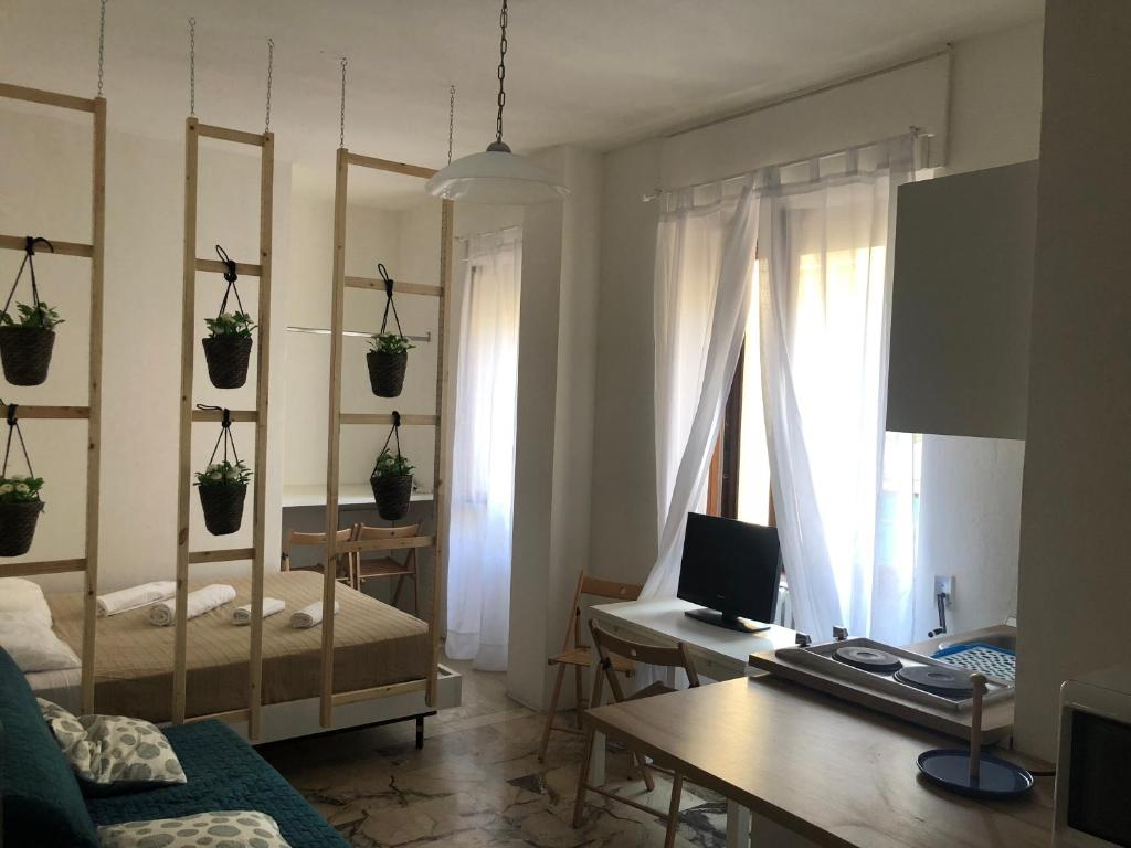 A television and/or entertainment centre at Appartamento Martini 33